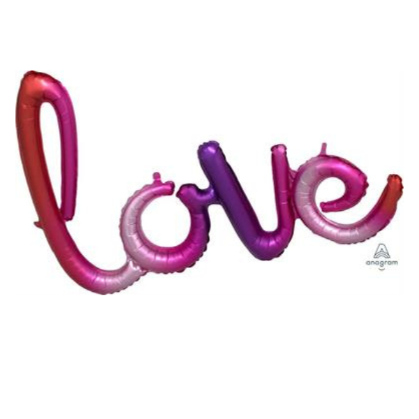 ⚪ scritta love rosa