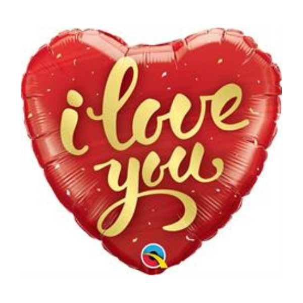 ⚪ cuore con scritta I love you