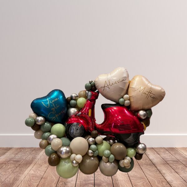 Composizione matrimonio da terra senza volante