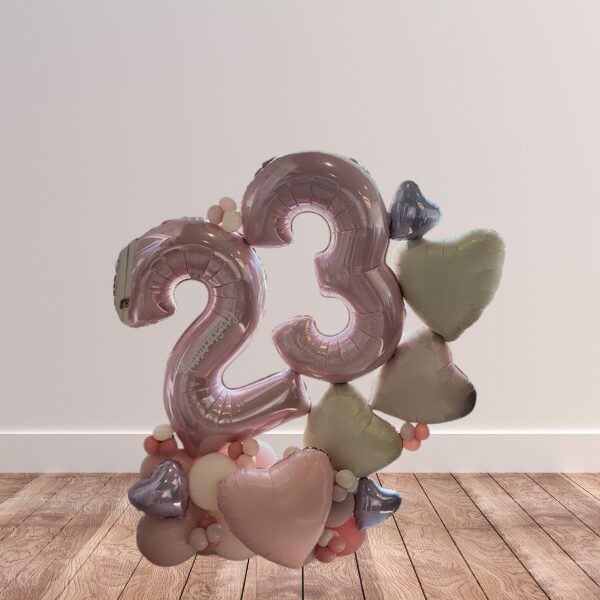 Composizione da terra anniversario negozio/attività senza volante