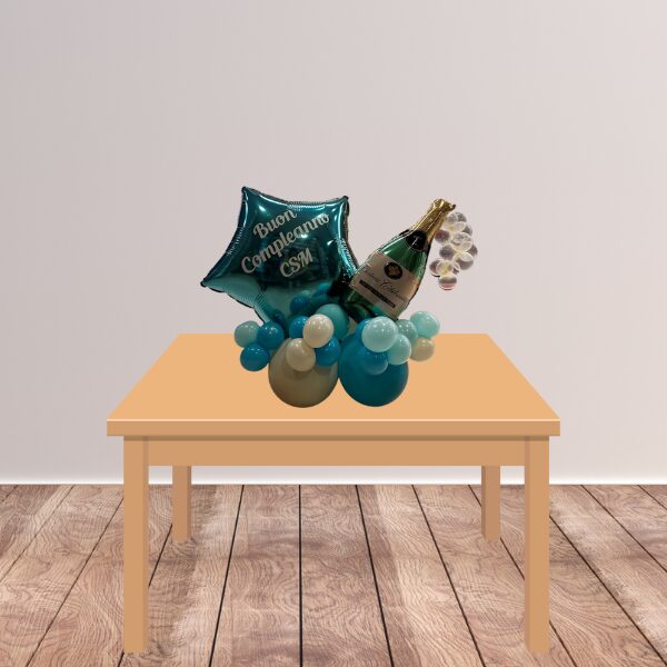 Composizione da tavolo anniversario attività/negozio senza volante