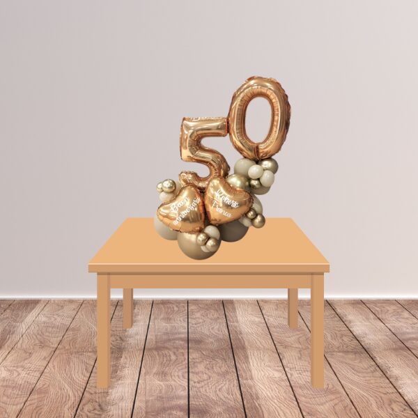 Composizione da tavolo cinquantesimo anniversario