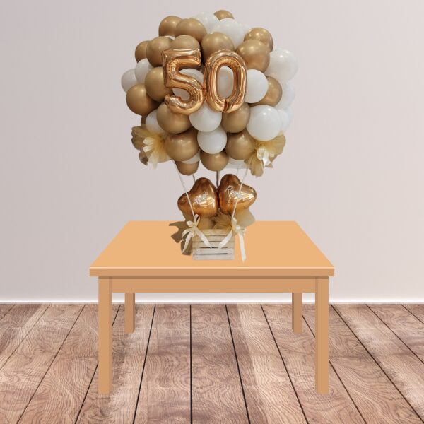 Composizione con mongolfiera cinquantesimo anniversario