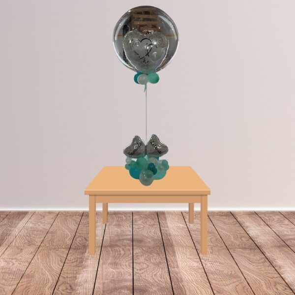 Composizione da tavolo boule anniversario/matrimonio