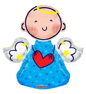 🟠 angelo con cuore rosso - mini shape