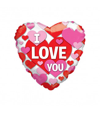 ⚪ cuore con scritta I love you