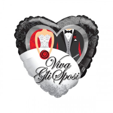 ⚪ cuore viva gli sposi
