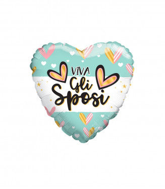 ⚪ cuore viva gli sposi