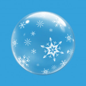 🟢 boule con fiocchi di neve