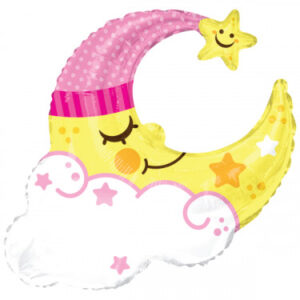 🔵 luna nascita con nuvola rosa