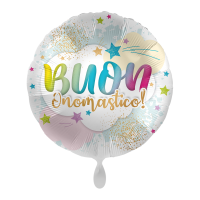 ⚪ round happy birthday nuvola pastello