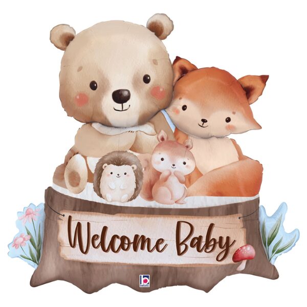 🟢 welcome baby animali foresta
