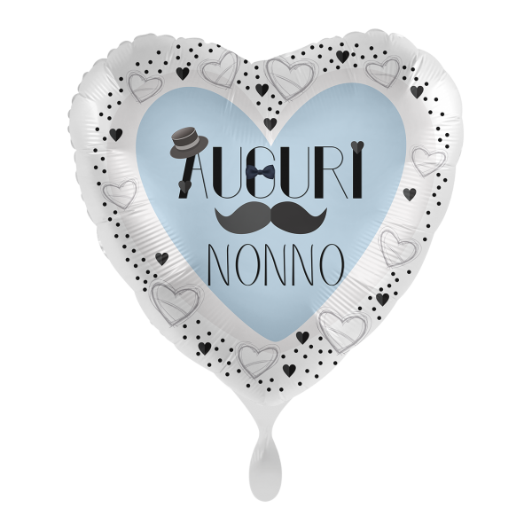⚪ cuore happy birthday nonno