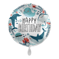 ⚪ round happy birthday mare